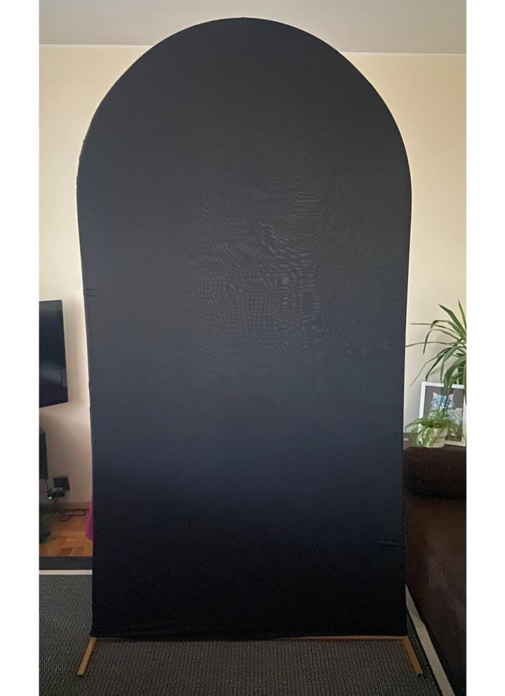 Ścianka materiałowa czarna 2,20m